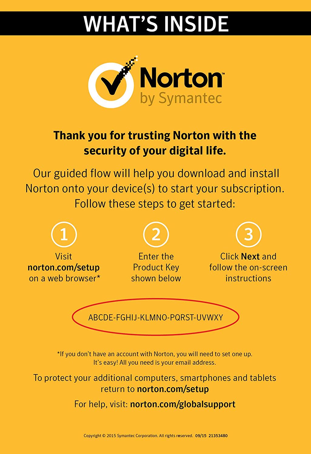 Get back your product key to get started with Norton